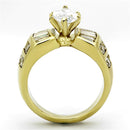 Cheap Gold Rings TK1235 Gold - Stainless Steel Ring with AAA Grade CZ