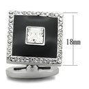 Cufflinks For Men TK1242 Stainless Steel Cufflink with Top Grade Crystal