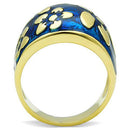 Thin Gold Ring TK1399 Gold - Stainless Steel Ring with Epoxy