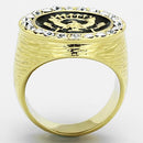 Thin Gold Ring TK1404 Gold - Stainless Steel Ring with Top Grade Crystal