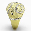 Thin Gold Ring TK1419 Gold - Stainless Steel Ring with Top Grade Crystal