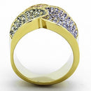 Thin Gold Ring TK1420 Gold - Stainless Steel Ring with Top Grade Crystal