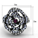 Cheap Wedding Rings TK1422 Two-Tone Stainless Steel Ring with Crystal