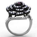 Cheap Wedding Rings TK1422 Two-Tone Stainless Steel Ring with Crystal
