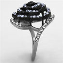 Cheap Wedding Rings TK1422 Two-Tone Stainless Steel Ring with Crystal