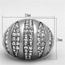 Cheap Wedding Rings TK1430 Stainless Steel Ring with Top Grade Crystal