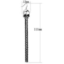 Wedding Earrings TK1480 Two-Tone Black Stainless Steel Earrings with Epoxy