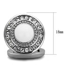 Cufflinks TK1273 Stainless Steel Cufflink with Top Grade Crystal