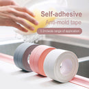 PVC Waterproof Wall Sticker Self Adhesive Sink Stove Crack Strip Kitchen Bathroom Bathtub Corner Sealant Tape Waterproof