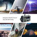 Portable Radio Hand Crank AM FM NOAA Emergency 3-in-1 Reading Lamp Flashlight Solar Charging Telescopic Antenna,SOS Alert