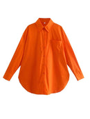Klkxmyt Women's Shirt 2022 New Spring Autumn Fashion Oversize 100% Cotton Casual Blouses Loose Streetwear Shirts Woman Tops