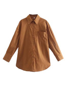 Klkxmyt Women's Shirt 2022 New Spring Autumn Fashion Oversize 100% Cotton Casual Blouses Loose Streetwear Shirts Woman Tops
