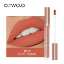 O.TWO.O Liquid Lipstick Matte Lip Gloss Cosmetic Lightweight Lip Glaze Long Lasting Lip Tint Waterproof 12 Color Lips Makeup