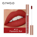 O.TWO.O Liquid Lipstick Matte Lip Gloss Cosmetic Lightweight Lip Glaze Long Lasting Lip Tint Waterproof 12 Color Lips Makeup