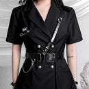 Women Sexy Garters faux Leather Women Body Bondage Cage Sculpting Harness Waist Belt Straps Suspenders Goth Harajuku Belt