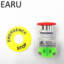Red Mushroom Cap 1NO 1NC DPST Emergency Stop Push Button Switch AC 660V 10A Switch Equipment Lift Elevator Latching Self Lock