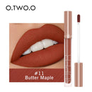 O.TWO.O Liquid Lipstick Matte Lip Gloss Cosmetic Lightweight Lip Glaze Long Lasting Lip Tint Waterproof 12 Color Lips Makeup