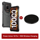 Ulefone Power Armor 14 Pro Rugged Phone 10000mAh Android 12 Waterproof Smartphone 128GB 5G/2.4GWLAN WirelessCharging NFC Global