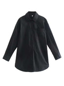 Klkxmyt Women's Shirt 2022 New Spring Autumn Fashion Oversize 100% Cotton Casual Blouses Loose Streetwear Shirts Woman Tops