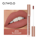 O.TWO.O Liquid Lipstick Matte Lip Gloss Cosmetic Lightweight Lip Glaze Long Lasting Lip Tint Waterproof 12 Color Lips Makeup
