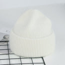 VISROVER 9 Colors Unisex Solid Color Real Rabbit Fur Beanies Winter Hat For Woman Knit Bonnet Acrylic Woman Autumn Warm Skullies