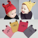 Boys Machine Knitted Cat Cap