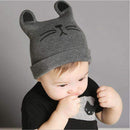 Boys Machine Knitted Cat Cap