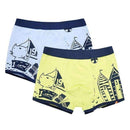 2Pcs/Lot Children's Teenager Underwear Colorful Boys Shorts Panties Soft Organic Cotton Baby Boy Stripes Kids Underwear 2-16y