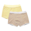 2Pcs/Lot Children's Teenager Underwear Colorful Boys Shorts Panties Soft Organic Cotton Baby Boy Stripes Kids Underwear 2-16y
