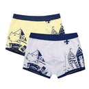2Pcs/Lot Children's Teenager Underwear Colorful Boys Shorts Panties Soft Organic Cotton Baby Boy Stripes Kids Underwear 2-16y