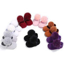 Girls Cute Fur Ball Soft Sole  Shoes