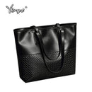 YBYT brand 2017 new PU leather women casual large totes diamond lattice simple shoulder bag hotsale female pouch ladies handbags