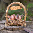 "A Love Nest" - Love Birds in Archway Cake Topper (Pack of 1)-Wedding Cake Toppers-JadeMoghul Inc.