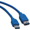 A-Male to A-Female SuperSpeed USB 3.0 Extension Cable (10ft)-USB Peripherals & Accessories-JadeMoghul Inc.