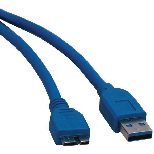 A-Male to Micro B-Male SuperSpeed USB 3.0 Cable (6ft)-USB Peripherals & Accessories-JadeMoghul Inc.