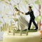 "A Race to the Altar" Couple Figurine (Pack of 1)-Wedding Cake Toppers-JadeMoghul Inc.