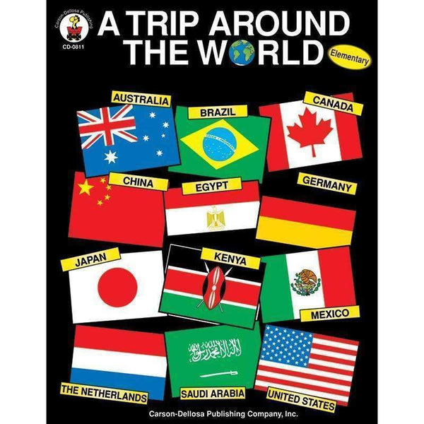A TRIP AROUND THE WORLD GR K-3-Learning Materials-JadeMoghul Inc.