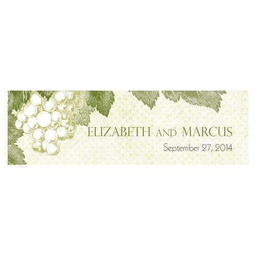 A Wine Romance Small Rectangular Tag Berry (Pack of 1)-Wedding Favor Stationery-Berry-JadeMoghul Inc.