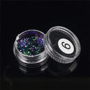 ZKO 2017 hot sell 1 box Chameleon Nail Sequins Glitter holographic powder Dust Dazzling Nails Nail Art Glitter Decorations