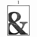 Abstract Minimalist Symbol Canvas Painting Black White Nordic Scandinavian Wall Art Picture Poster Print Living Room Home Decor-10x15cm no frame-design 1-JadeMoghul Inc.