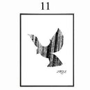 Abstract Minimalist Symbol Canvas Painting Black White Nordic Scandinavian Wall Art Picture Poster Print Living Room Home Decor-10x15cm no frame-design 11-JadeMoghul Inc.
