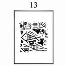 Abstract Minimalist Symbol Canvas Painting Black White Nordic Scandinavian Wall Art Picture Poster Print Living Room Home Decor-10x15cm no frame-design 13-JadeMoghul Inc.
