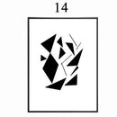 Abstract Minimalist Symbol Canvas Painting Black White Nordic Scandinavian Wall Art Picture Poster Print Living Room Home Decor-10x15cm no frame-design 14-JadeMoghul Inc.