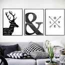 Abstract Minimalist Symbol Canvas Painting Black White Nordic Scandinavian Wall Art Picture Poster Print Living Room Home Decor-10x15cm no frame-design 1-JadeMoghul Inc.