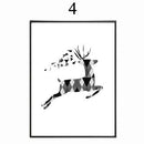 Abstract Minimalist Symbol Canvas Painting Black White Nordic Scandinavian Wall Art Picture Poster Print Living Room Home Decor-10x15cm no frame-design 4-JadeMoghul Inc.