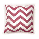 Zoe Contemporary Pillow, Red Chevron, Set of 2