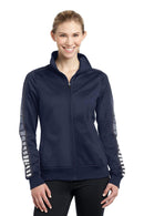 Activewear Sport-Tek Ladies Dot Sublimation Tricot Track Jacket. LST93 Sport-Tek