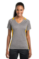 Activewear Sport-Tek Ladies Heather Colorblock ContenderV-Neck Tee. LST361 Sport-Tek
