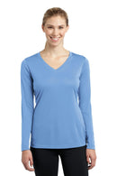 Activewear Sport-Tek Ladies Long Sleeve PosiCharge Competitor V-Neck Tee. LST353LS Sport-Tek