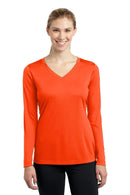 Activewear Sport-Tek Ladies Long Sleeve PosiCharge Competitor V-Neck Tee. LST353LS Sport-Tek